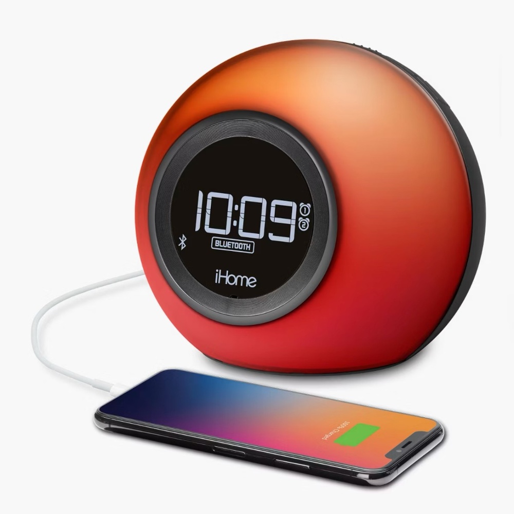 iHome Alarm Clock Radio with Bluetooth Speaker